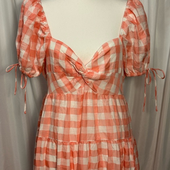 English Factory Checkered Maxi Dress. Size Medium. - Picture 4 of 4